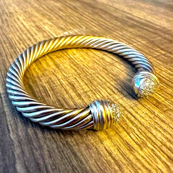 WOW POSHMARK - Authentic David Yurman Diamond & Sterling Silver Bracelet - Picture 6 of 16